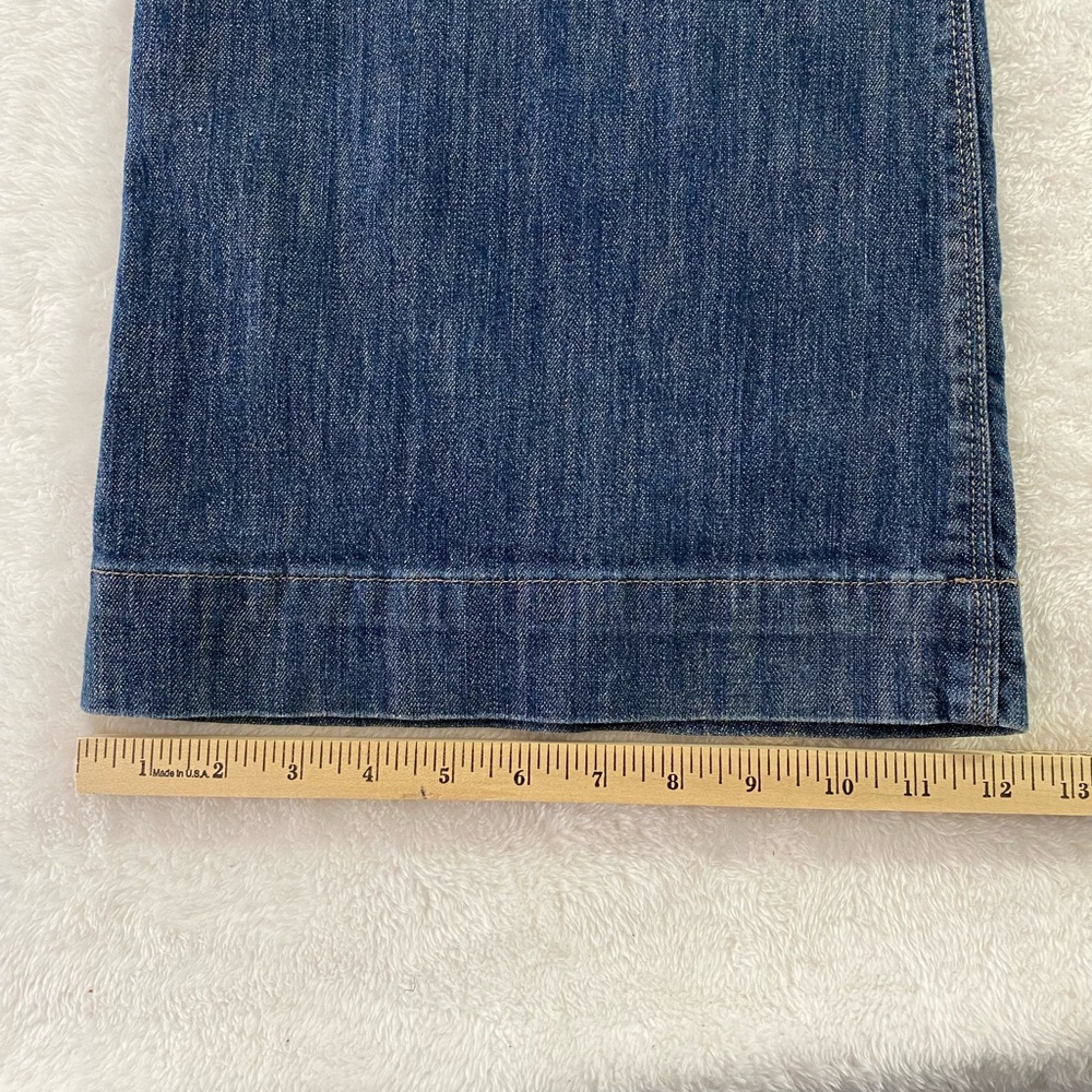 Mossimo Supply Co. Vintage Flare Wide Leg Jeans Floral Pocket Lining Size 17 - Picture 4 of 12